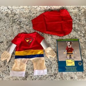 Pet Superhero Superman Halloween Costume Size M Dog